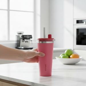 Mug de voyage isotherme sous vide en acier inoxydable portable, motif à carreaux classique et mignon, écologique, isolation thermique 6-12 heures, avec couvercle pour café - Product Image 4