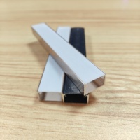 Profilé de bordure en alliage d'aluminium moderne pour carrelage, nez de marche, protection d'escalier, bande LED décorative, longueur personnalisable