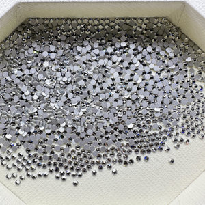 Bán buôn 1440pcs Chất lượng cao nhất 12 cắt khía cạnh phẳng trở lại tinh thể không-sửa chữa nóng thạch cho váy cưới - Product Image 3