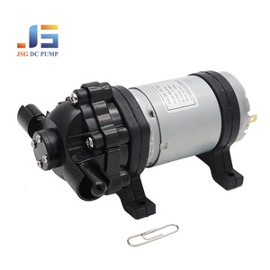 Pompe à eau à diaphragme mini 12V 24V 10 bars, sans huile, auto-amorçante, moteur à balais 60W, 1,5 L/min, durée de vie 1000 heures - Product Image 1