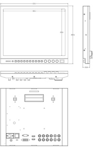 SEETEC P150-3HSD จอภาพ 15 นิ้ว สำหรับงานออกอากาศ พร้อ<span class=keywords><strong>ม</strong></span>ขายึดแบบ U, แผ่นบังแดด, ชุด Tally, แพ็คเกจครบชุดสำหรับรถ OB - Product Image 6