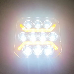 ไฟ LED ออฟโรด 30W สีเหลืองขาว สองสี ขนาด 4 นิ้ว ทรงสี่เหลี่ยม สำหรับรถยนต์และมอเตอร์ไซค์ - Product Image 4