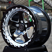 Rines Todoterreno Forjados a Medida con Borde Mecanizado de 5 Radios, Rines de Aleación 4x4 para Ford Bronco Ranger Toyota Tacoma 6x135 6x139.7