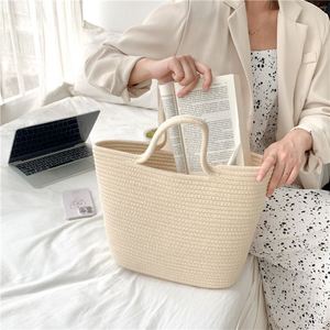 Wholesale <b>Summer</b> Design Women Handbags Weaving Large Bucket <b>Bag</b> Fashion Simple Hand <b>Bags</b> Ladies Career Tote <b>Bag</b> - Product Image 3