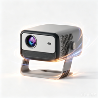 Projecteur intelligent compatible 4K, système Android, WiFi, Bluetooth, projecteur de cinéma maison