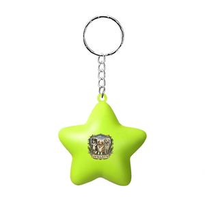 Llavero de Espuma con Forma de Estrella de Cinco Puntas con Logotipo Personalizado, Pelota Antiestrés, Juguete de Descompresión con Colgante e Impresión de Logotipo - Product Image 3