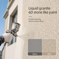 Forte adhérence peinture en pierre colorée Villa seulement décoration murale extérieure peinture de marbre artificiel peinture en pierre artificielle