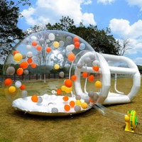 Tente de jardin gonflable transparente pour fête d'enfants, tente à bulles, maison à bulles gonflable