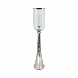 Glass <b>Hurricane</b> <b>Candle</b> Holder Tall Pillar Taper Candlestick For Home Decor Table - Product Image 2