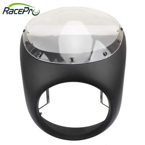 RACEPRO Custom <span class=keywords><strong>Cafe</strong></span> <span class=keywords><strong>Racer</strong></span> pantalla parabrisas motocicleta faro <span class=keywords><strong>carenado</strong></span> para Harley Davidson Touring Dyna Chopper Bobber - Product Image 3