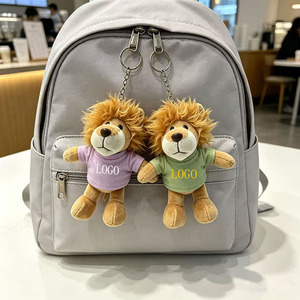 Llavero de peluche personalizado con logo de animales del zoológico y del bosque (león, elefante, <span class=keywords><strong>panda</strong></span>) para cumpleaños, adorno de bolso, regalo - Product Image 4