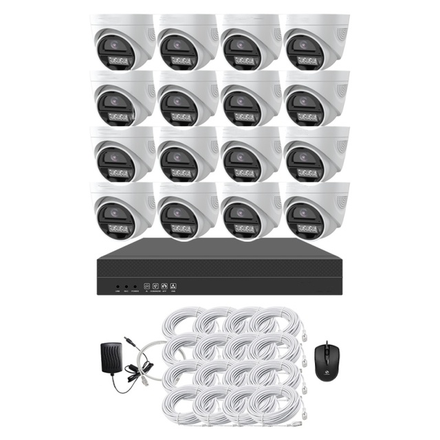High Quality Cctv Camera Full Color 4mp 5mp 8mp 16ch Ip Poe Nvr CCTV Camera System Camera Kit Set Nvr Home Security Cctv System