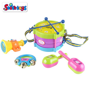 5 PIÈCES Enfants <span class=keywords><strong>Musique</strong></span> Jouet Bébé Rouleau Tambour Ensemble D'instruments de <span class=keywords><strong>Kit</strong></span> de Bande - Product Image 2