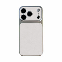 Coque de téléphone souple mate avec grande fenêtre de visualisation, protection antichoc pour iPhone 14 Pro Max, 15 Pro Max, 16 Pro Max, 17