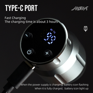 Fuente de Alimentación Inalámbrica para Tatuajes de 1500 mAh, Conector RCA, Paquete de Batería Recargable para Máquina de Tatuar - Product Image 4