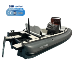 REACHSEA Gt nuovo di lusso rigido gonfiabile Hypalon PVC barca in alluminio pesca oceano costola barca con Console - Product Image 2