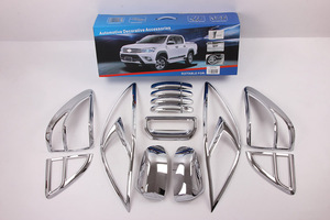 Kit de Carrocería Exterior XIANDONG de Plástico ABS para BT50 2012, Cubiertas para Manijas de Luces, Accesorios Decorativos Cromados para Automóviles - Product Image 3