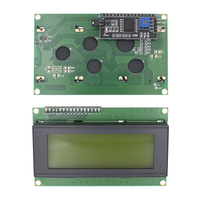 LCD2004+I2C LCD2004 20x4 2004A Blue Green Screen Character LCD IIC Serial Interface Adapter Module D662