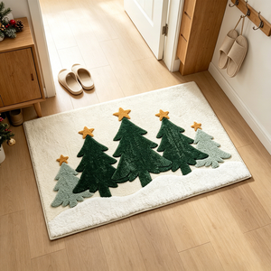 <span class=keywords><strong>Tapis</strong></span> moelleux en peluche lavable en machine, design arbre nordique, antidérapant, absorbant, pour chambre à coucher, <span class=keywords><strong>tapis</strong></span> tufté avec base en TPR - Product Image 2