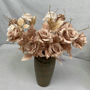 Arreglo de Rosas Artificiales Queyiyi de 80 cm, Estilo Nórdico, Decoración de Mesa, Decoración para Bodas y Hogar - Product Image 4
