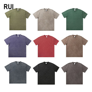 เสื้อยืดผู้ชาย RUIQUWIN แบบวินเทจ ซักแล้ว ใส่สบาย ระบายอากาศได้ดี ทนทานต่อการใช้งาน คอกลม เหมาะสำหรับการเดินทางและกิจกรรมกลางแจ้ง - Product Image 1