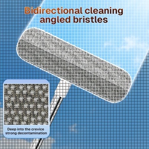 Brosse de nettoyage de <span class=keywords><strong>vitres</strong></span> <span class=keywords><strong>magique</strong></span>, <span class=keywords><strong>éponge</strong></span> en nylon, durable, manche long, réutilisable, outil de nettoyage des écrans, éliminateur de poils d'animaux - Product Image 5