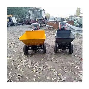 Electric Vehicle mounted Mini transporter gravel earth Garden dumper Manual construction dumper