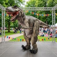 Costume de dinosaure T-Rex réaliste pour adulte, avec jambes cachées, animatronique, sonore, pour spectacle en parc à thème