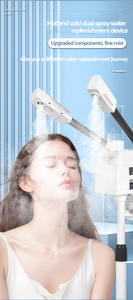 Meilleures ventes d'équipements de salon et de spa, mini <span class=keywords><strong>vapozone</strong></span> à ozone chaud &amp;   Vapeur faciale froide <span class=keywords><strong>portable</strong></span> avec support - Product Image 3