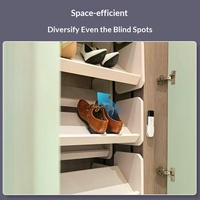 Meuble à chaussures électrique rotatif en acier, étagère de rangement inclinable à 360 degrés, armoire à chaussures intelligente, armoire d'entretien des chaussures