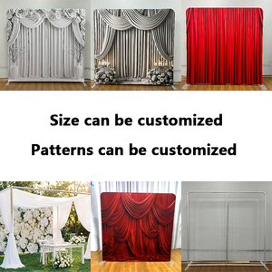LEDA Wedding Decoration 8ft Square Silver Wedding <b>Backdrop</b> <b>Stand</b> Aluminum Alloy Arch Stage Decoration for Events Decor - Product Image 4
