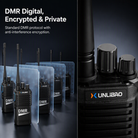 Fabricant XUNLIBAO D810 DMR Talkie-walkie numérique et analogique double mode avec cryptage, OEM ODM, logo personnalisé pour distributeur en gros