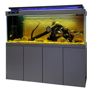 Aangepaste moderne, milieuvriendelijke witte glazen viskom/<span class=keywords><strong>aquarium</strong></span> (500-1000L) voor woonkamer en kantoorhal met bodemfiltersysteem - Product Image 5