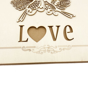 Di alta qualità nuovi regali Souvenir di nozze 20 A4 segni in legno in libro per gli ospiti sposati eccellenti bomboniere Decorative di nozze - Product Image 3