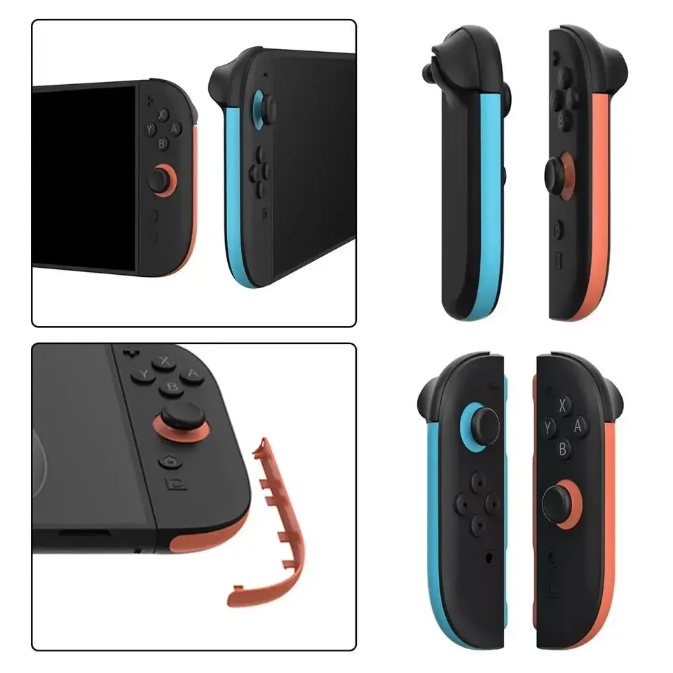 Decorative Joy-Con Covers for Nintendo Switch 2 - Blue & Red