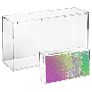Boîte de présentation en acrylique transparente avec couvercle magnétique compatible avec la collection Prismatic Evolutions Super Premium, Prismatic Evolutions SPC - Product Image 1