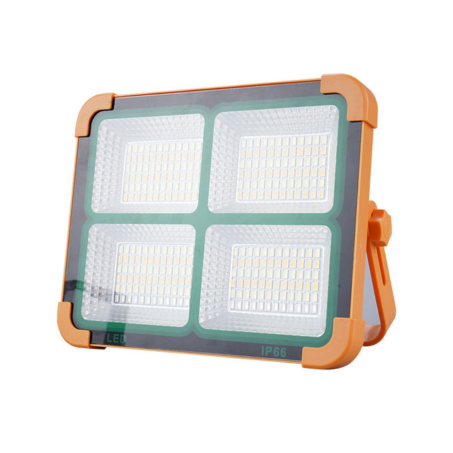 Rechargeable Solar Emergency LED Light IP66 Rated ABS Body CE Certified Dimmable Landscape Mobile Power Warning Light Ra80 6000K