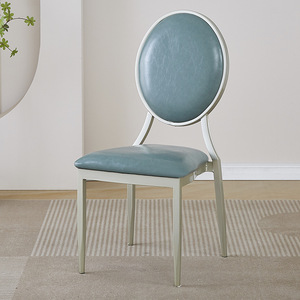 Offre Spéciale petit hôtel en cuir préside l'acier doré en gros bon marché avec le style de luxe en métal de banquet pour des parties - Product Image 4