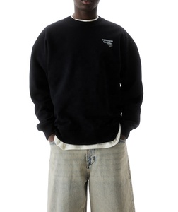 2024 nueva tendencia de alta calidad personalizada OEM hombres holgado ajustado impreso Casual sudadera 100% algodón pulóver Terry de talla grande forro - Product Image 1