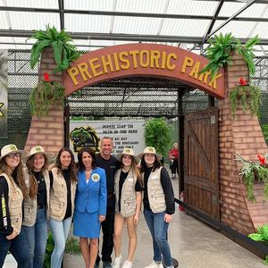 Puerta Interactiva con Modelo Animatrónico de Dinosaurio para <span class=keywords><strong>Entrada</strong></span> de Parque Temático de Aventuras Jurásicas, Decoración Artificial para Parque de Atracciones - Product Image 5