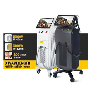 Usine CE et fda 1200W 1600W Salon portable 808 machine permanente d'épilation laser à diode