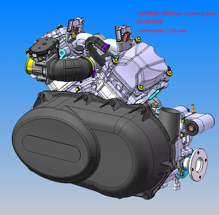 KB2V91MW 800CC טרקטורונים מנוע 4X4 מים מקורר, EFI,CVT + H-L-N-R-P (ישיר במפעל)