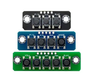 3/4/5 Bit Onafhankelijke Knop Module Mcu Externe Knop Module Micro Schakelaar Knop Board Voor Bt Eindversterker Board