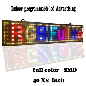 Letrero LED P10 programable, pantalla LED a todo color en movimiento, indicador luminoso colgante para interiores y exteriores con texto desplazable a color. - Product Image 5