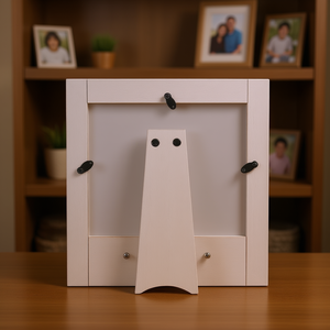 Family Is Forever Whitewashed Wooden Picture Frame 7x5 Inch Acrylic Front Tabletop Display Vertical Rectangular Design - Product Image 2