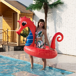 Nhà Máy Cross-Biên Giới Inflatable Bơi Vòng Động Vật Cá Ngựa Mùa Hè Bãi Biển Hồ Bơi PVC Nổi Vòng Nước Cuộc Sống Phao Đồ Chơi - Product Image 5
