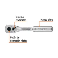 Clé à cliquet à dégagement rapide MASTER 24, 72 dents, entraînement 3/8'', TRUPER