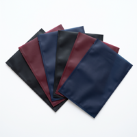 Sac plat à ouverture latérale en PE mat couleur foncée, sac plat en plastique CPE OPP PP pour vêtements