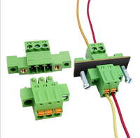 Nouveau Bornier à double bride traversant le mur de 3,81 mm avec vis et connecteur à ressort mâle-femelle pour raccordement sans soudure en ligne