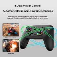Mando de Juego Inalámbrico para Switch, PC, Android y Teléfonos Móviles con Sensor de Seis Ejes y Motores de Doble Vibración